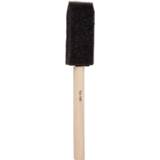 👉 Zwart hout One Size Creotime schuimpenselen 25 mm 10 stuks 5707167075098