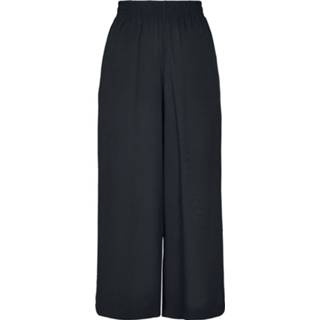 👉 Broek zwart viscose stoffen broeken vrouwen meisjes Urban Classics Ladies Wide Culotte Girls 4053838622377