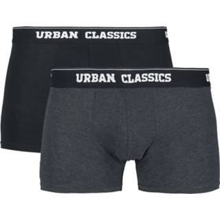 👉 Boxershort zwart antraciet boxerset Urban Classics Boxershorts 2 Pack zwart-antraciet 4053838602867