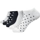 👉 Sock zwart wit sokken Urban Classics No Show Socks Dots 5-Pack zwart-wit 4053838602607