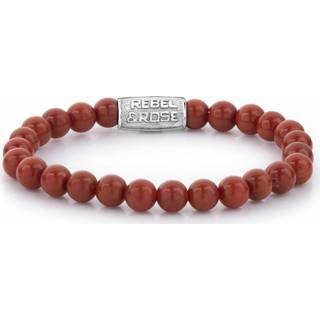 👉 Armband rose XS active vrouwen rood Rebel and RR-60039-S Red Coral 6 mm 16,5 cm 8719214497569
