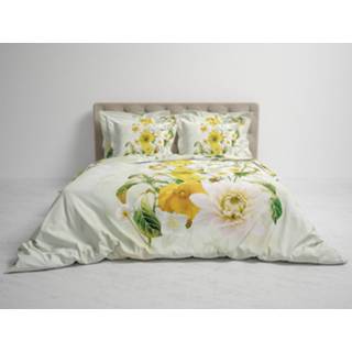 👉 Heckett Lane Dekbedovertrek Katoen Satijn Daly - Quiet green