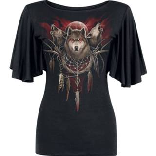👉 Shirt zwart T-Shirt meisjes Spiral Cry Of The Wolf Girls 5055800657331
