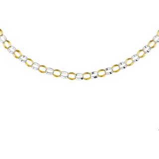 👉 Hals ketting bicolor goud active vrouwen glanzend goudkleurig TFT Collier Jasseron 4,5 mm 8718834095100