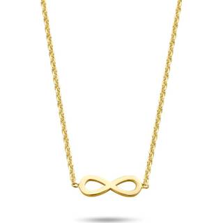 👉 Goudkleurig zilver One Size no color New Bling 9NB 0321 Ketting Infinity 38-43 cm 8720143833489