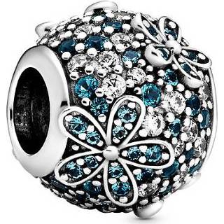 👉 Bedel donkergroen zilver One Size array Pandora 798797C01 Green Pave Daisy Flower 5700302864427