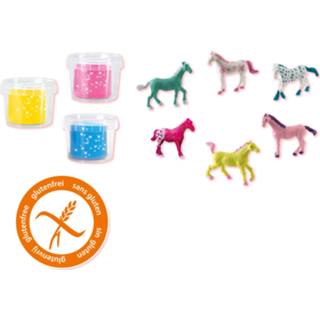 👉 Klei meerkleurig One Size SES Creative speelkoffer glitter paardenwereld 8710341004262