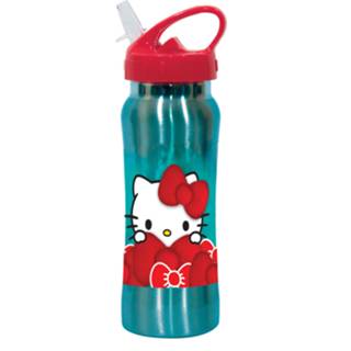 👉 Drinkbeker staal kunststof One Size meerkleurig Giovas Hello Kitty roestvrij 580 ml 5204549124875