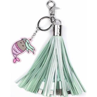 👉 Kunststof groen One Size Pusheen 3-in-1 USB-oplaadkabel Tassel 5060491776742