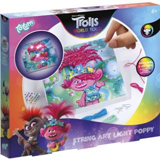 👉 Kunststof One Size meerkleurig Totum Trolls 2 String Art Licht Poppy 8-delig 8714274770171