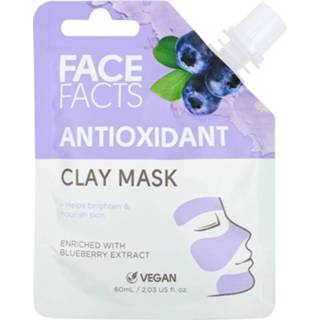 👉 Antioxidant One Size GeenKleur Face Facts Clay Mud Mask - 5031413918564