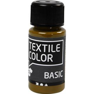 👉 Textiel verf kunststof One Size groen olijfgroen Creotime textielverf Basic 50 ml 5707167920626