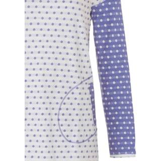 👉 Nachthemd blauw wit GeenKleur vrouwen Blauw-wit dames 'mad about dots' met lange mouwen 8713167748136