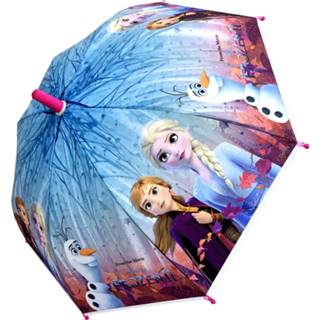👉 Paraplu roze blauw kunststof One Size meisjes Chanos Frozen 2 46 cm roze/blauw 5203199034978