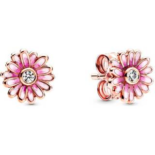 👉 Oorbel roze rose One Size array Pandora 288773C01 Oorbellen rosekleurig Pink Daisy Flower 5700302863680