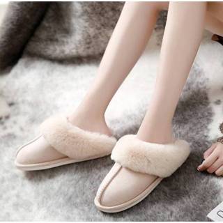 👉 Pantoffels beige Suède in de aanbieding 8719748336686