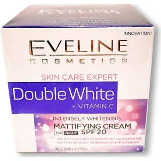 👉 Wit One Size GeenKleur Eveline Cosmetics Skin Care Expert Double White Day&Night Cream 50ml. 5903416003359