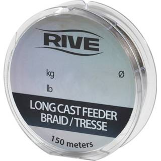 👉 Grijs Rive Long Cast Feeder Braid - 0.13 150m Donkergrijs 3563587209138
