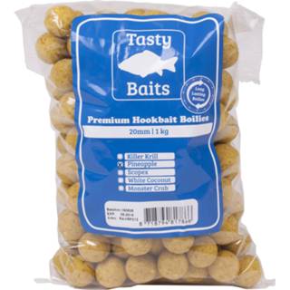 👉 Hookbait bruin Tasty Baits Boilies - Pineapple 20mm 1kg 8718794817866