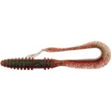 👉 Pruim donkergroen bruin Keitech Mad Wag Mini - Softbait 3.5 inch Plum Green Flake 10 Stuks 4560262601033