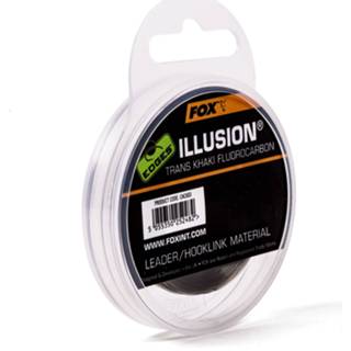 👉 Kaki Fox Illusion Leader - Trans Khaki 30lb 50m 5055350252499