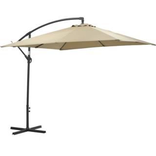 👉 Parasol grijs taupe Garden Impressions Corfu 250x250 - donker 8713002109948