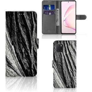 👉 Boomschors grijs Book Style Case Samsung Note 10 Lite 8720215600599