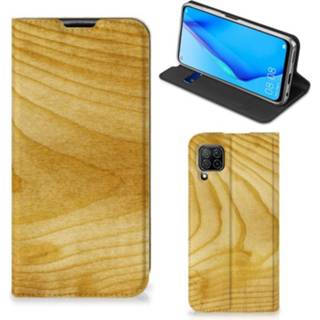 👉 Portemonnee hout Huawei P40 Lite Book Wallet Case Licht 8720215527575