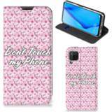 👉 Roze Huawei P40 Lite Design Case Flowers Pink DTMP 8720215534160