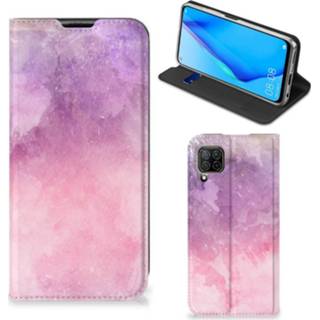 👉 Roze purper Bookcase Huawei P40 Lite Pink Purple Paint 8720215734911