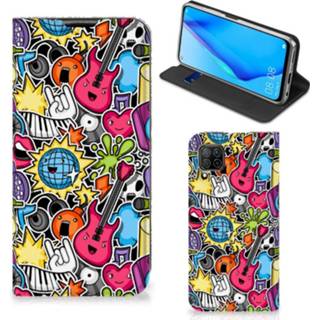 👉 Standcase Huawei P40 Lite Hippe Punk Rock 8720215866384