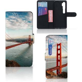 Flipcover Xiaomi Mi Note 10 Pro Flip Cover Golden Gate Bridge 8720215076998