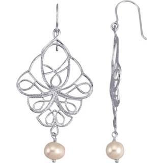 👉 Oorbel wit zilver vrouwen chic design Oorbellen AMY VERMONT 4055705414160