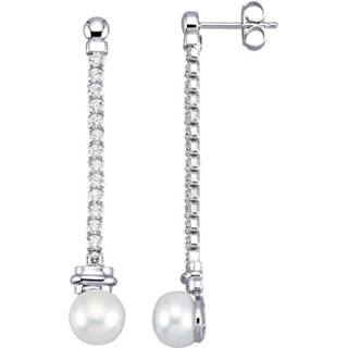 👉 Oorbel wit zilver vrouwen Oorbellen AMY VERMONT 4055705414191