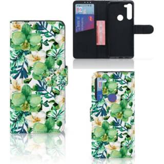 👉 Orchidee groen Motorola G8 Power Hoesje 8720215099157