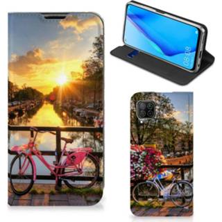 👉 Huawei P40 Lite Book Cover Amsterdamse Grachten 8720215247992