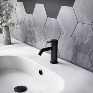 👉 Wastafelkraan zwart x Hotbath Cobber CX003C zonder waste mat 8719638629829