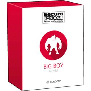 👉 Condoom One Size transparant jongens Big Boy Condoms - 100 Stuks 4024144416349