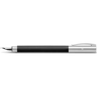 👉 Vulpen zwart edelhars One Size no color Faber-Castell FC-148142 Ambition geborsteld EF 4005401481423