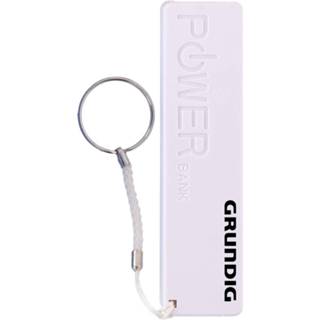 👉 Powerbank wit kunststof One Size Grundig USB 1800 mAH 9,5 cm 3-delig usb-oplader 8711252145464