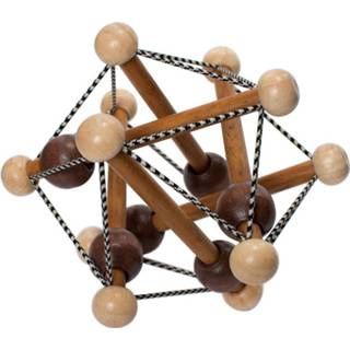 👉 Rammelaar bruin hout One Size mannen Manhattan Toy Artful Skwish 15,25 cm rubberhout 11964482252