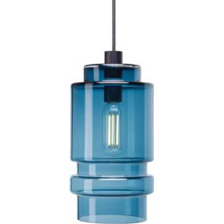👉 Hanglamp blauw glas medium Hollands Licht Axle -