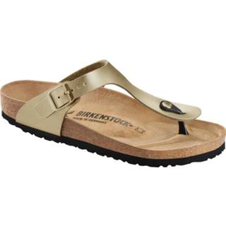 👉 Sandaal goud leer vrouwen Birkenstock Dames Sandalen Gizeh BS Gold (regular) 4043734691584