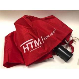 👉 Relatiegeschenk rood Htm relatiegeschenk, kleine opvouwbare paraplu met logo