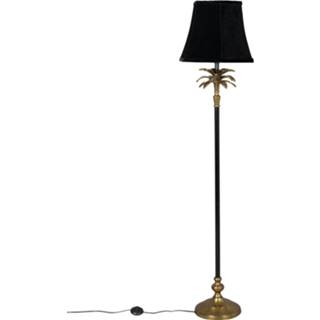 👉 Vloerlamp textiel kap zwart Dutchbone 'Cresta' 131cm 8718548053540