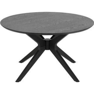 Salon tafel eikenfineer blad zwart Bendt Salontafel 'Evald' 80cm, kleur 5713941052100