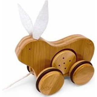 👉 Kinderfeet houtkleurig bamboo kunststof stuks kinderen Kinderfeets Trekfiguur Konijn 850007036164