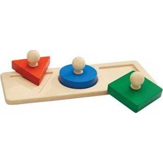 👉 Puzzel stuks Plan Toys 3 Vormen 8854740053909