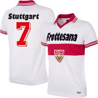 👉 Voetbalshirt wit VFB Stuttgart Retro 1977-1978 + Nummer 7