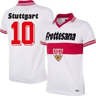 👉 Voetbalshirt wit VFB Stuttgart Retro 1977-1978 + Nummer 10